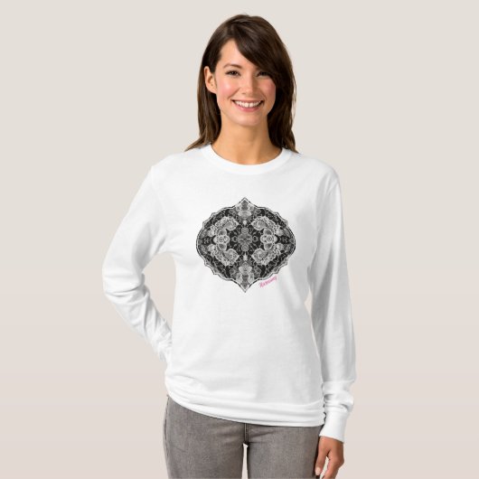 T-shirt Lace Floral Harmony (Devant entier)