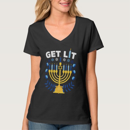 T-shirt lâche menorah laide hanoukka chanukkah chri (Devant)