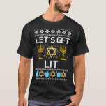 T-shirt lâche menorah laids hanoukka noël<br><div class="desc">lâche menorah laids hanoukka noël</div>