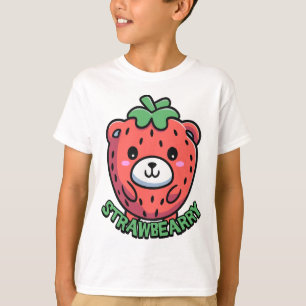 T-shirt Lâche-moi ! Caricature à l'ours aux fraises mignon