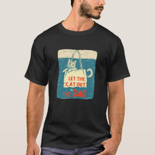 T-shirt Lâcher le Chat de son Sac Costume de Discours