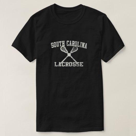 T-shirt Lacrosse de Caroline du Sud vintage (Design devant)