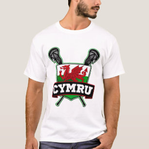 T-shirt Lacrosse du Pays de Galles Gallois