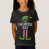 T-Shirt Lacrosse Elf Matching Famille Groupe Noël (Devant)