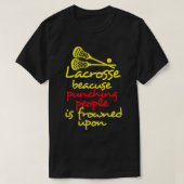 T-shirt Lacrosse Funny 5 (Design devant)