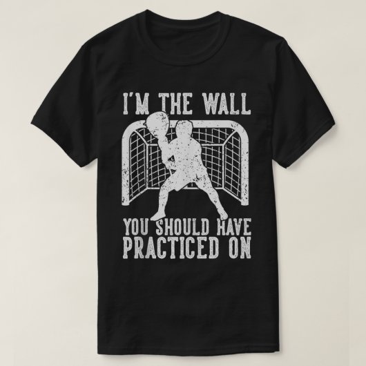 T-shirt Lacrosse Goalie Funny (Design devant)