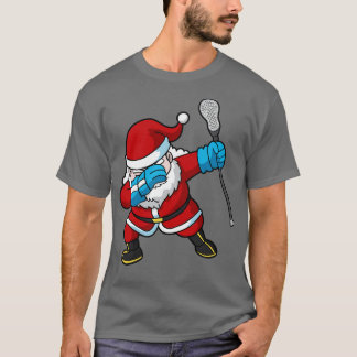 T-shirt Lacrosse Lax Dabbing Noël du Père Noël