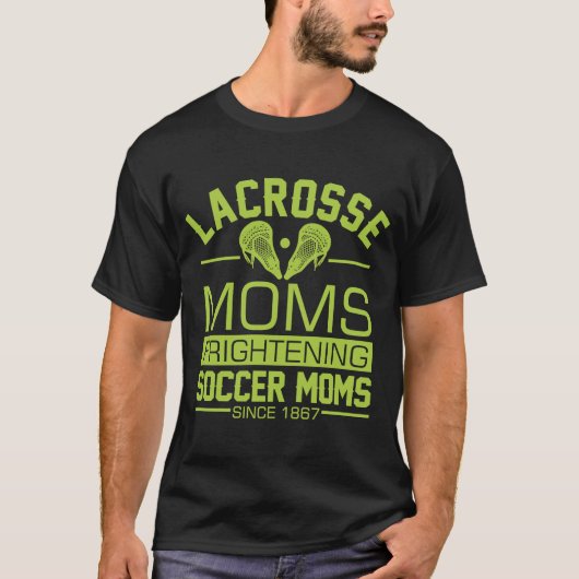 T-shirt Lacrosse Moms effrayant Soccer Moms LAX garçons gi (Devant)