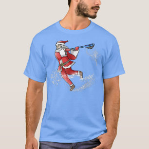 T-shirt Lacrosse Père Noël Cool de Noël La Sport Ugly XMas