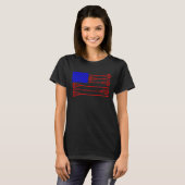 T-shirt Lacrosse Player Independence Day Lax Patriotic Goa (Devant entier)