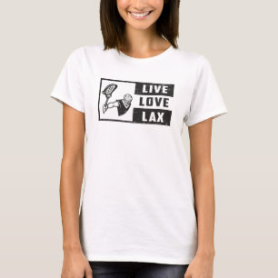 T-shirt Lacrosse Player Team Live Love Lax Funny Idée cade