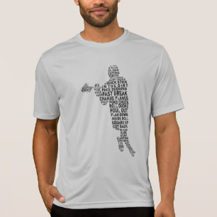 T-shirt Lacrosse Player Word Art