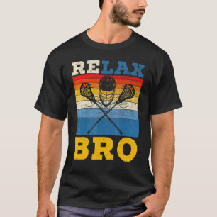 T-shirt Lacrosse Players Lax Stick Sports Team Retro