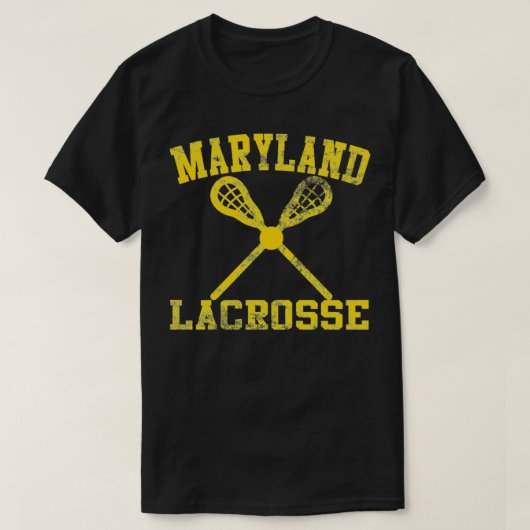 T-shirt Lacrosse vintage du Maryland (Design devant)