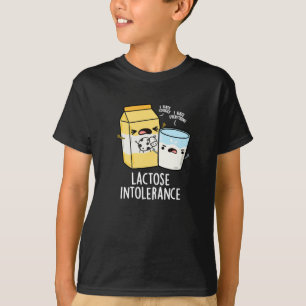 T-shirt Lactose Intolérance Funk Milk Pun Dark BG