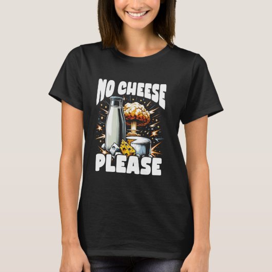 T-shirt Lactose Intolérant Funny Trending Meme - Pas de fr (Devant)