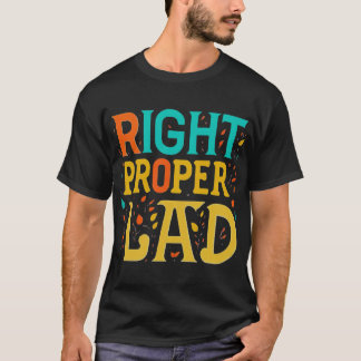 T-shirt Lad droit (typographie multicolore)