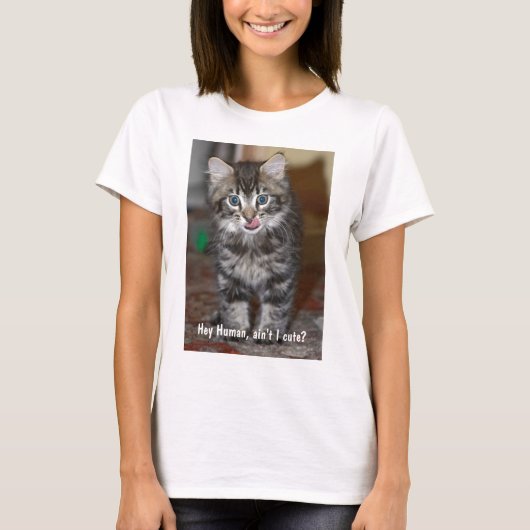 T-shirt Ladies Kitten T (Devant)