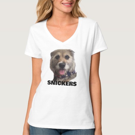 T-SHIRT LADIES V NECK T SHIRT (Devant)