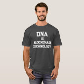 T-SHIRT L'ADN EST LA TECHNOLOGIE DE BLOCKCHAIN (Devant entier)