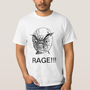 T-shirt L'adulte L des hommes de visage de rage