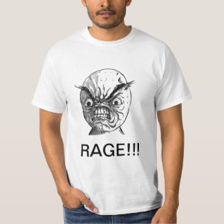 T-shirt L'adulte L des hommes de visage de rage