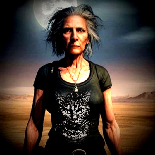 T-shirt Lady Cat en charge