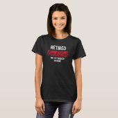 T-shirt Lady Déjeuner Retraité Pas Mon Problème Plus Cafet (Devant entier)