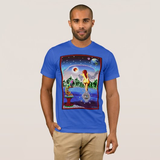 T-SHIRT LADY ET LE LIZARD (Devant entier)