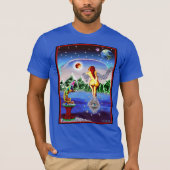 T-SHIRT LADY ET LE LIZARD (Devant)
