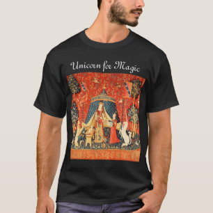 T-shirt LADY ET UNICORN POUR Fleurs Imaginaires MAGIQUES,