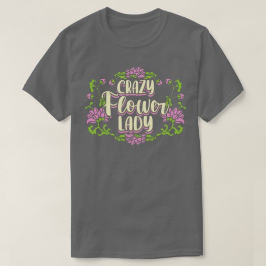 T-shirt Lady fleur folle (Design devant)