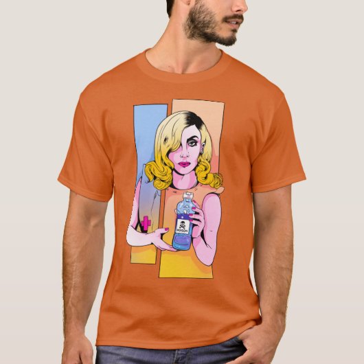 T-shirt Lady Gagaelephone Merch original illustration fami (Devant)