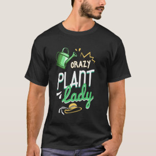 T-shirt Lady Gardener Lover, Plante folle