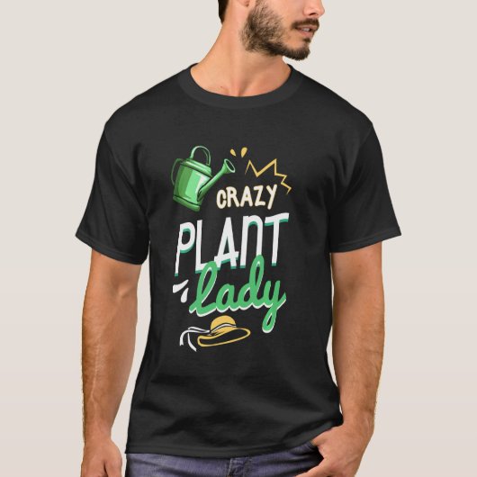 T-shirt Lady Gardener Lover, Plante folle (Devant)