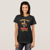 T-shirt Lady Gobble Squad Thanksgiving (Devant entier)