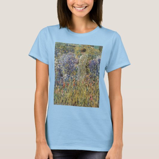 T-shirt Lady in a Garden par Frederick Frieseke, Art (Devant)