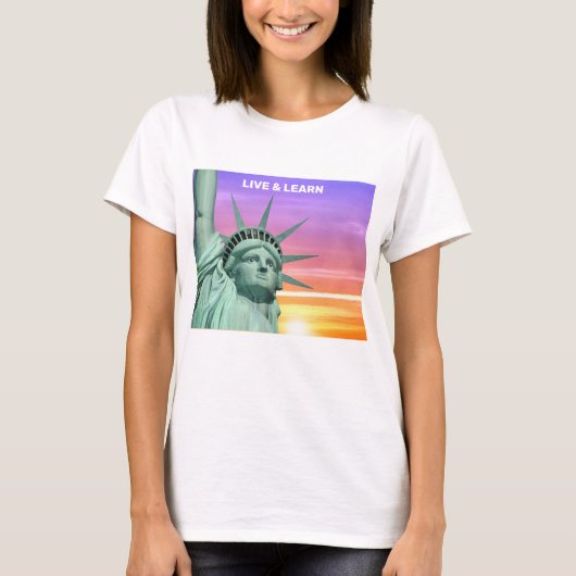 T-shirt Lady Liberty et Sunrise (Devant)