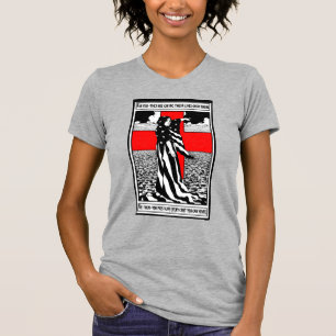 T-shirt Lady Liberty WWI Poster patriotique américain 1918