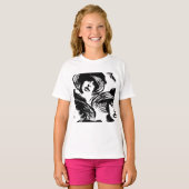 T-shirt Lady Portant un Casquette (Devant entier)