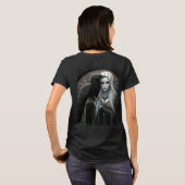 T-shirt Lady Raven Tee bleu et rouge (Dos entier)
