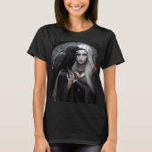 T-shirt Lady Raven Tee bleu et rouge (Devant)