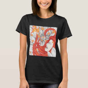 T-shirt Lady Red et les Fleurs de l'Enfer