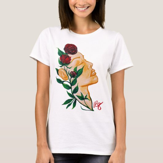 T-shirt Lady Rose Graphic Tee (Devant)