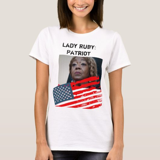 T-shirt Lady Ruby : Patriote (Devant)
