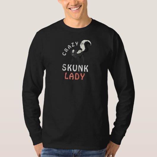 T-shirt Lady Skunk Crazy Skunk Raglan 1 (Devant)