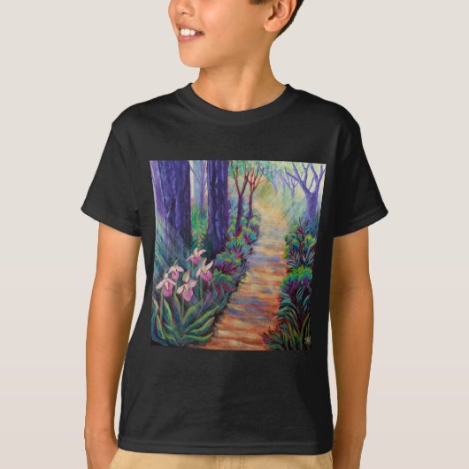 T-shirt Lady Slippers on the Path (Devant)