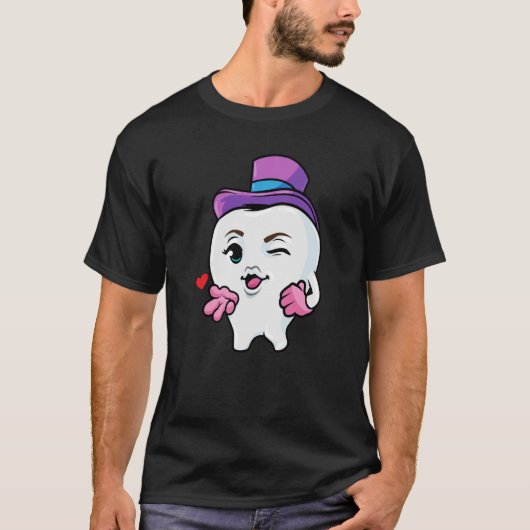 T-shirt Lady Tooth Dental Assistant Orthodontiste Dentiste (Devant)