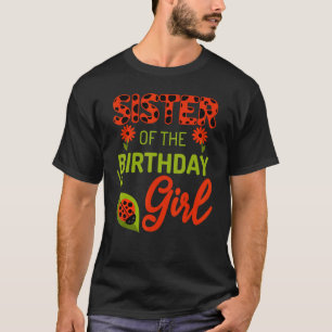 T-shirt Ladybug Anniversaire Soeur De La Fille Anniversair