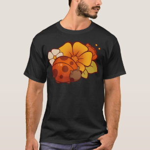 T-shirt Ladybug Avec Fleurs